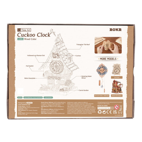 DIY Huisje - Cuckoo Clock (wood colour)