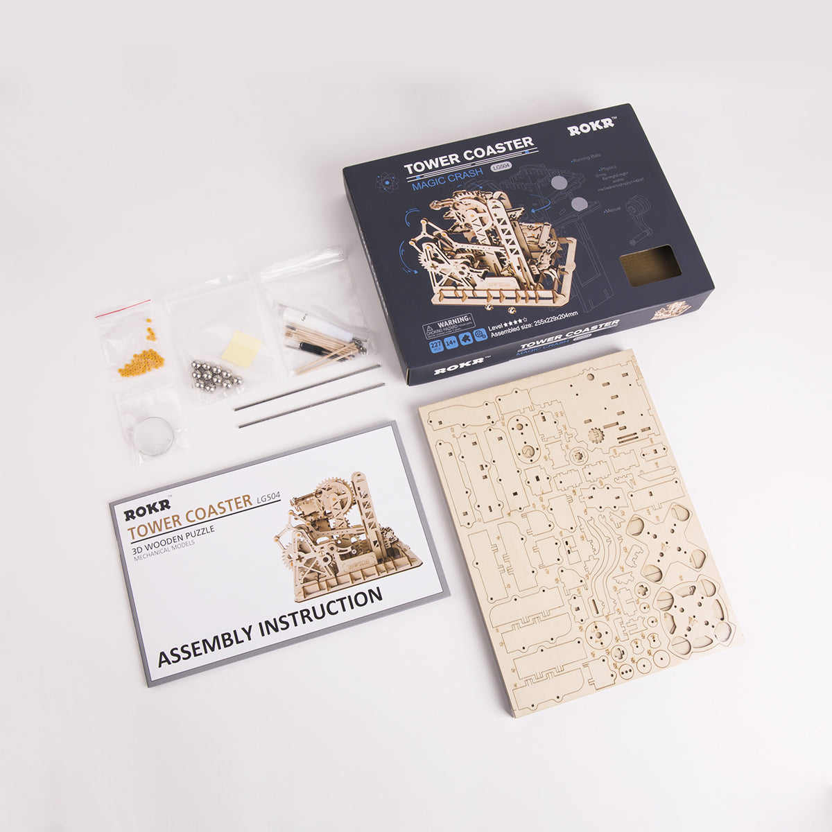 3D DIY Houten Modelbouwpakket - Knikkerbaan Marble Climber