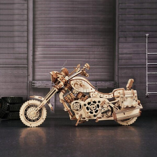 3D DIY Houten Modelbouwpakket - Cruiser Motorcycle