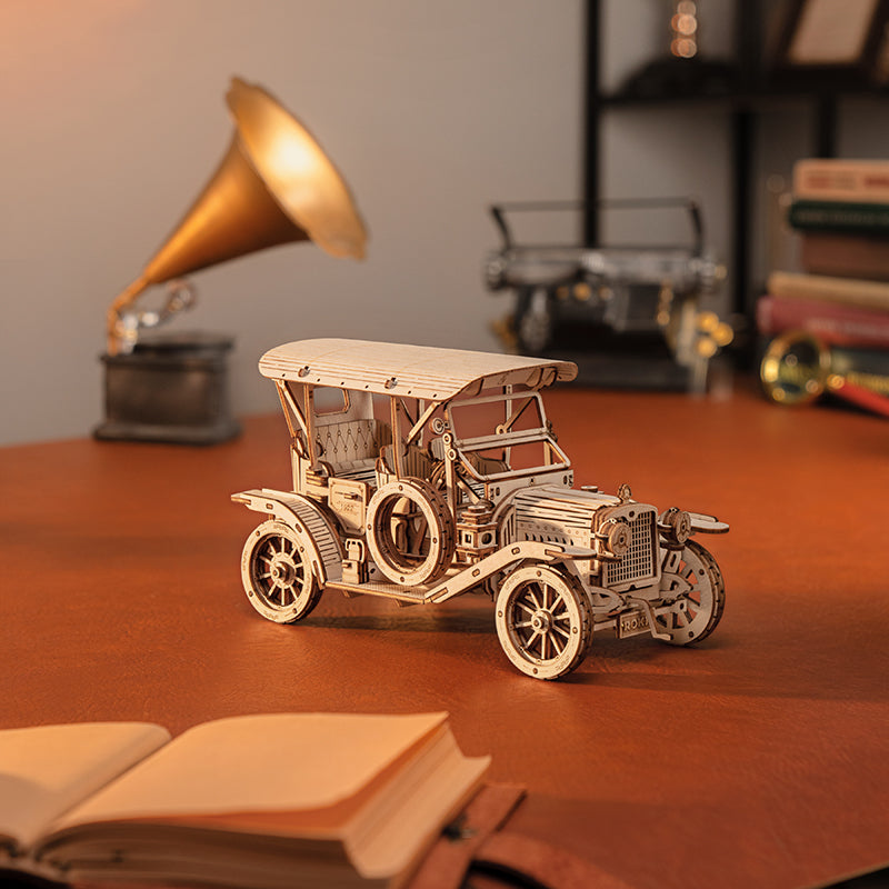 3D DIY Houten Modelbouwpakket - Vintage Car (MC801)