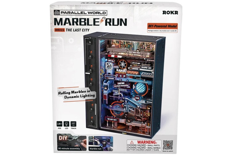 3D DIY Houten Modelbouwpakket - Marble Run, The Last City