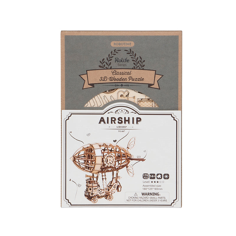3D DIY Houten Modelbouwpakket - Airship