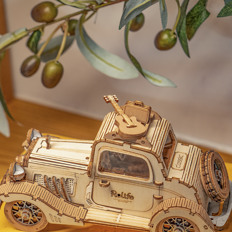 3D DIY Houten Modelbouwpakket - Vintage Car