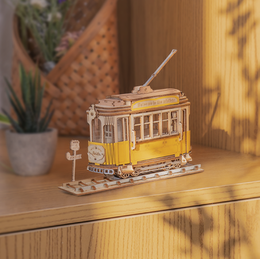 3D DIY Houten Modelbouwpakket - Tramcar