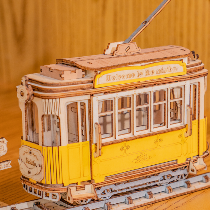 3D DIY Houten Modelbouwpakket - Tramcar