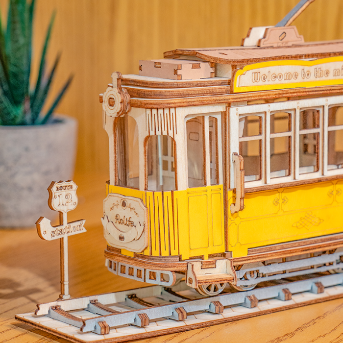 3D DIY Houten Modelbouwpakket - Tramcar
