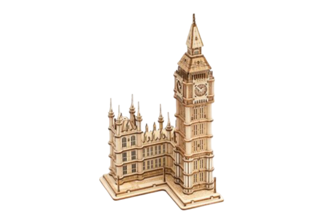 3D DIY Wooden Model Building Kit - Big Ben incl. lighting