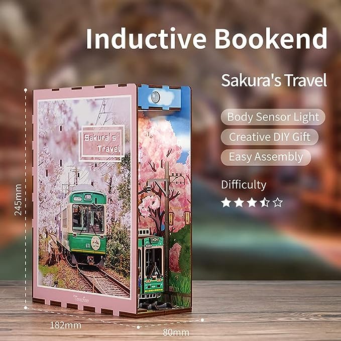 DIY Book Nook - Sakura’s Travel Bookend