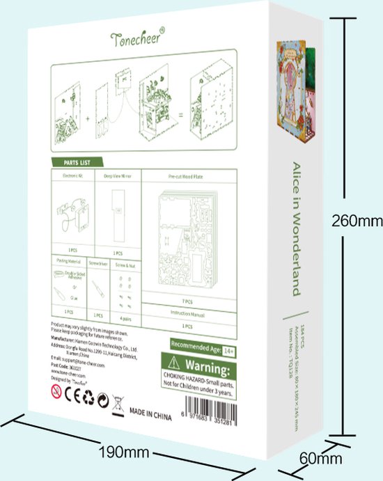 DIY Book Nook - Alice in Wonderland