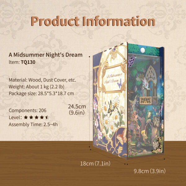 DIY Book Nook - A Midsummer Night’s Dream inclusief Dust-cover