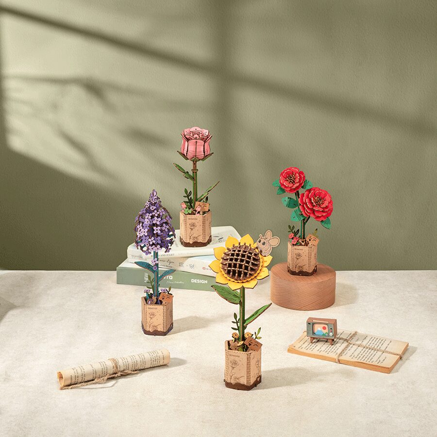 DIY Houten Bloem, Zonnebloem