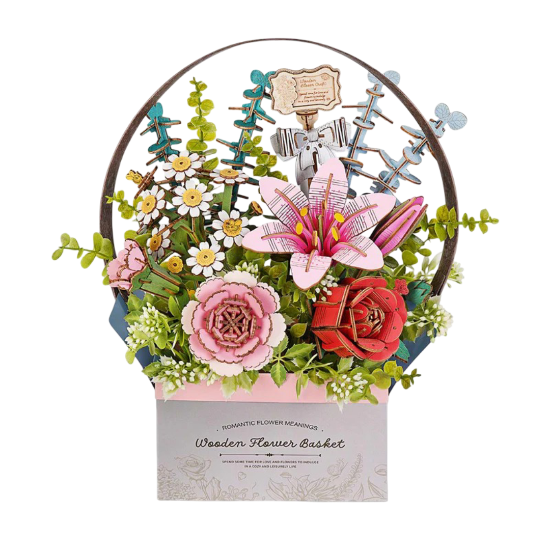 DIY Houten Bloemenmandje