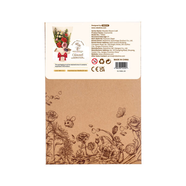 DIY Houten Bloem, Kamille