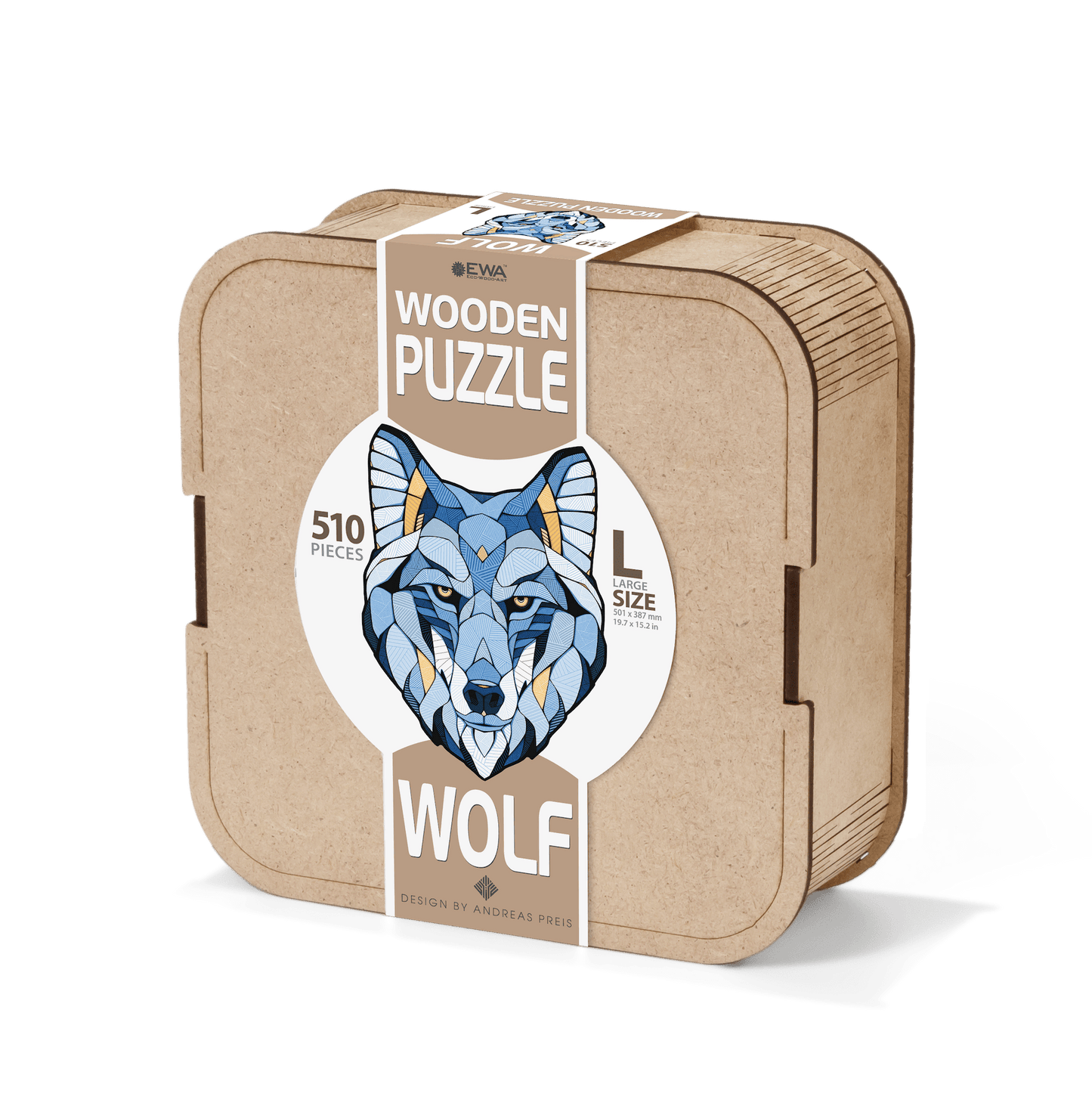 Eco Wood Art (EWA), Houten Legpuzzel Wolf