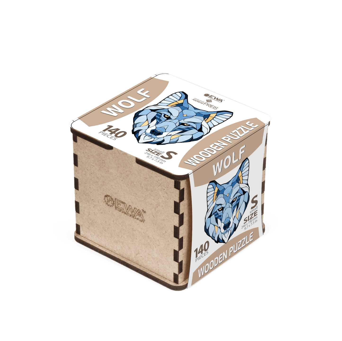 Eco Wood Art (EWA), Houten Legpuzzel Wolf