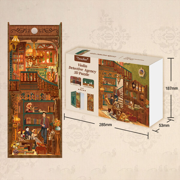 DIY Book Nook - Violin Detective Agency inclusief Dust-cover