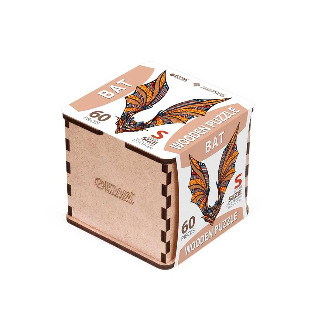 Eco Wood Art (EWA), Houten Legpuzzel Vleermuis