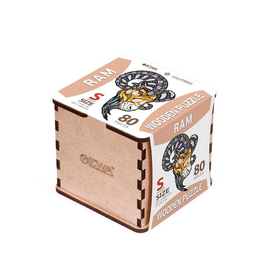 Eco Wood Art (EWA), Houten Legpuzzel Ram
