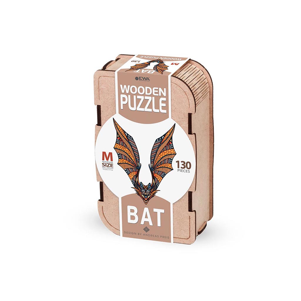 Eco Wood Art (EWA), Houten Legpuzzel Vleermuis