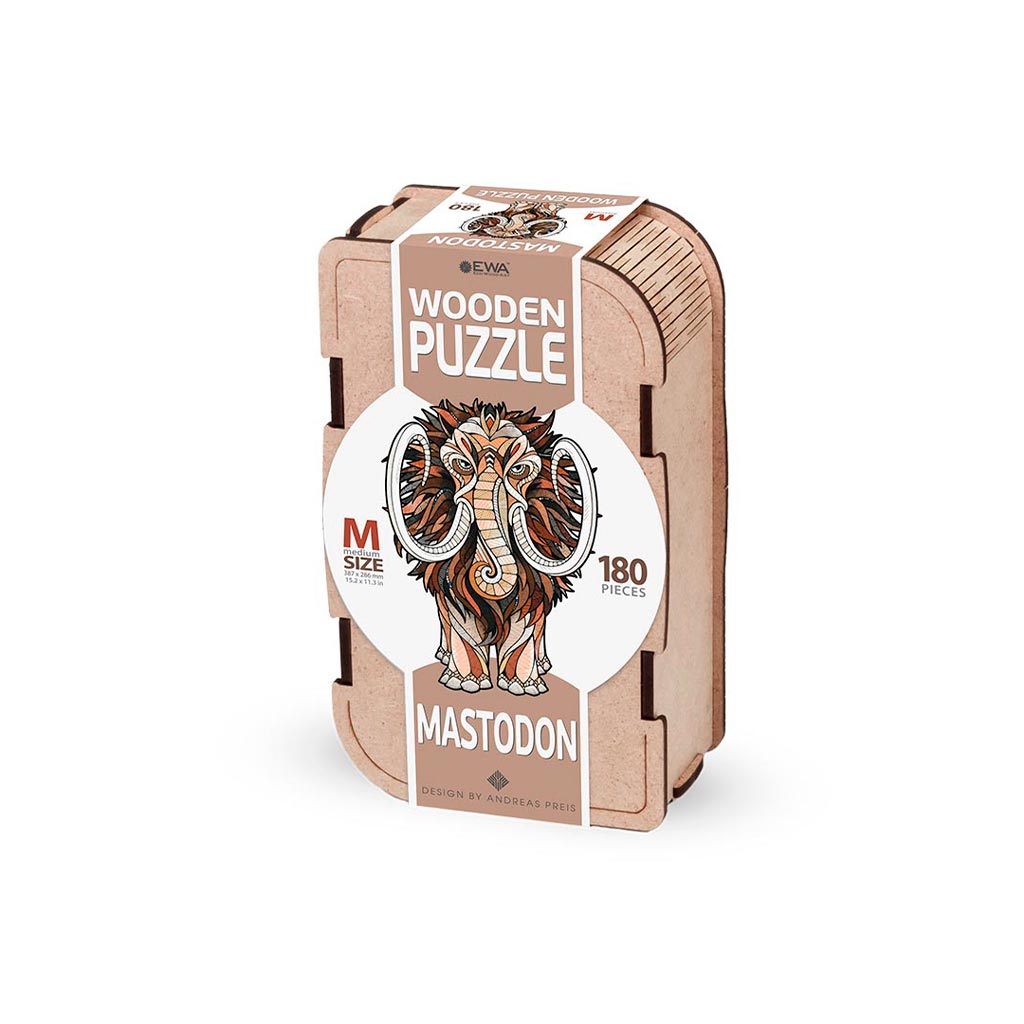 Eco Wood Art (EWA), Houten Legpuzzel Mammoet
