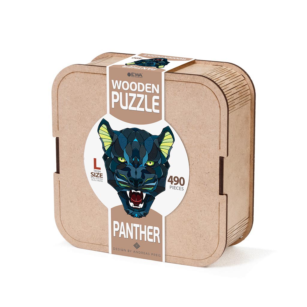 Eco Wood Art (EWA), Houten Legpuzzel Panter