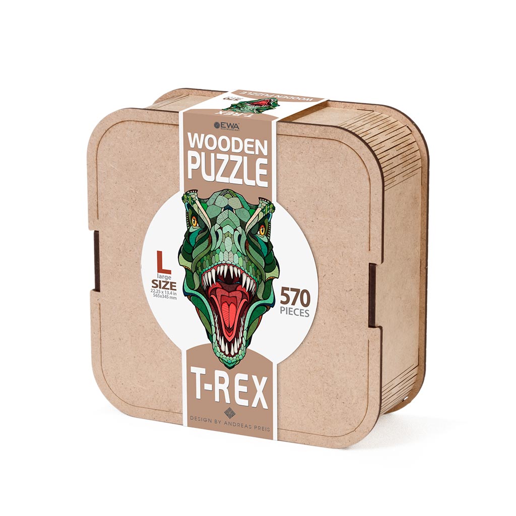 Eco Wood Art (EWA), Houten Legpuzzel T-Rex