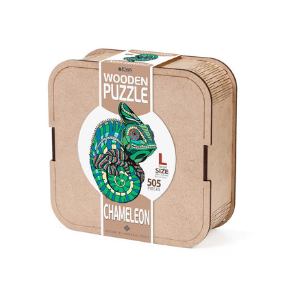 Eco Wood Art (EWA), Houten Legpuzzel Kameleon