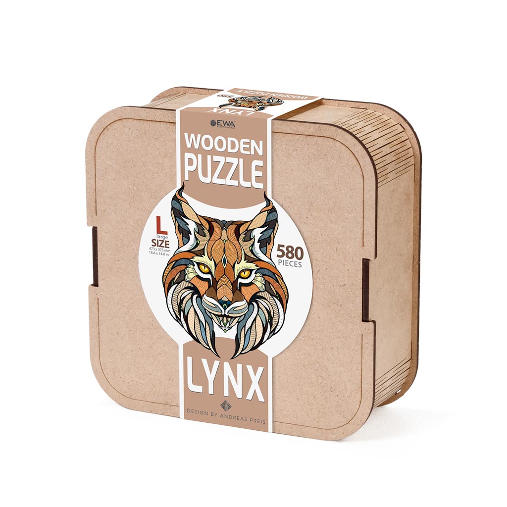 Eco Wood Art (EWA), Houten Legpuzzel Lynx