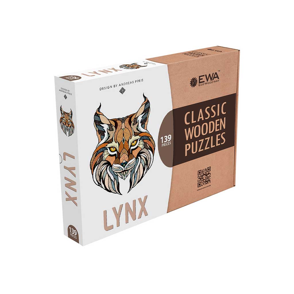 Eco Wood Art (EWA), Houten Legpuzzel Lynx