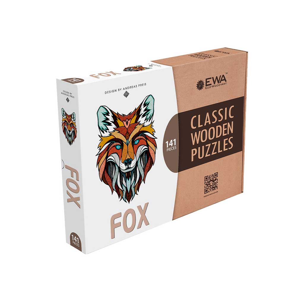 Eco Wood Art (EWA), Houten Legpuzzel Vos