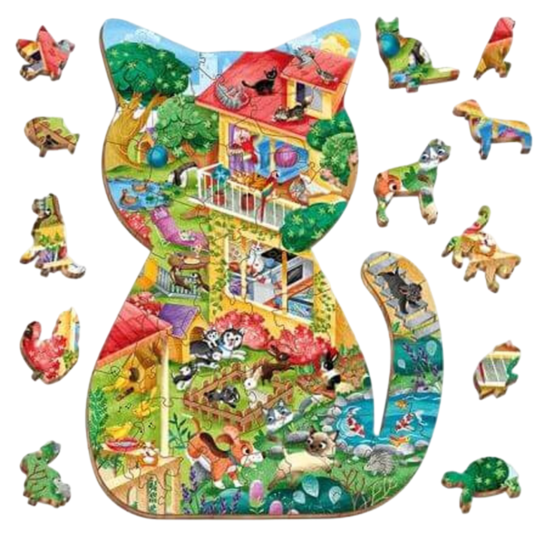 Houten Legpuzzel, Ludattica - Huisdieren