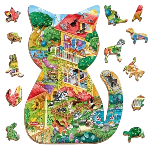 Houten Legpuzzel, Ludattica - Huisdieren