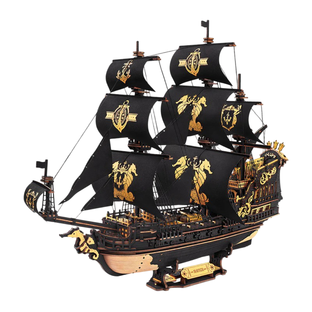 3D DIY Wooden Model Building Kit - The Seahorse Barque