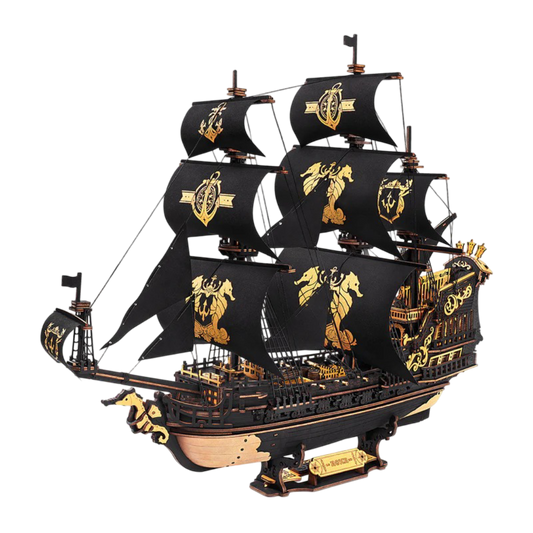3D DIY Wooden Model Building Kit - The Seahorse Barque