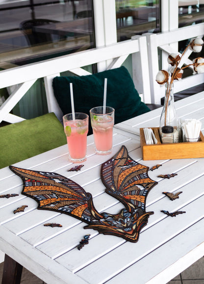 Eco Wood Art (EWA), Houten Legpuzzel Vleermuis