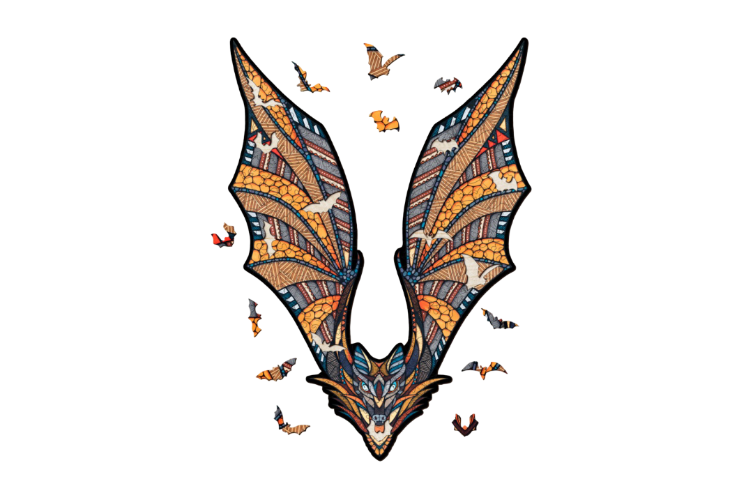 Eco Wood Art (EWA), Houten Legpuzzel Vleermuis