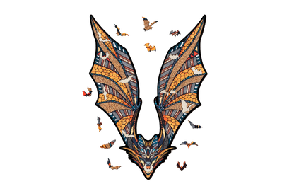 Eco Wood Art (EWA), Houten Legpuzzel Vleermuis