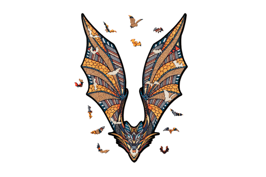 Eco Wood Art (EWA), Houten Legpuzzel Vleermuis