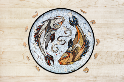 Eco Wood Art (EWA), Houten Legpuzzel Koi Karper