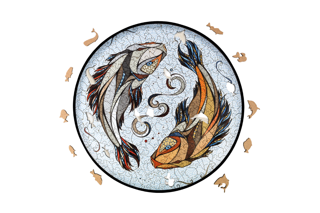 Eco Wood Art (EWA), Houten Legpuzzel Koi Karper