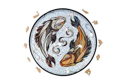 Eco Wood Art (EWA), Houten Legpuzzel Koi Karper