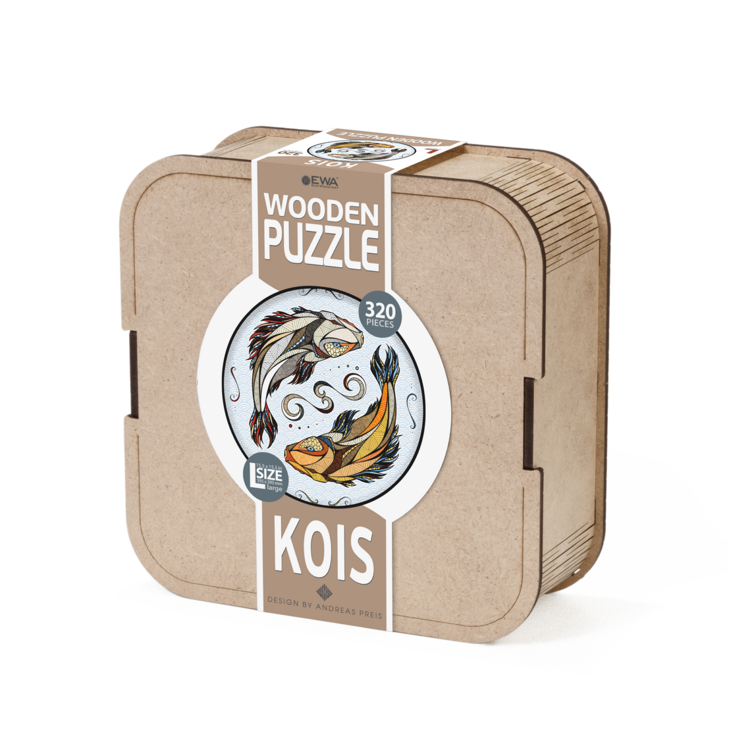 Eco Wood Art (EWA), Houten Legpuzzel Koi Karper