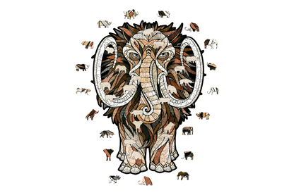 Eco Wood Art (EWA), Houten Legpuzzel Mammoet