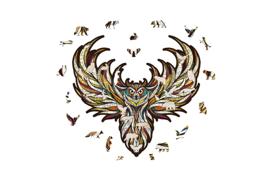 Eco Wood Art (EWA), Houten Legpuzzel Uil