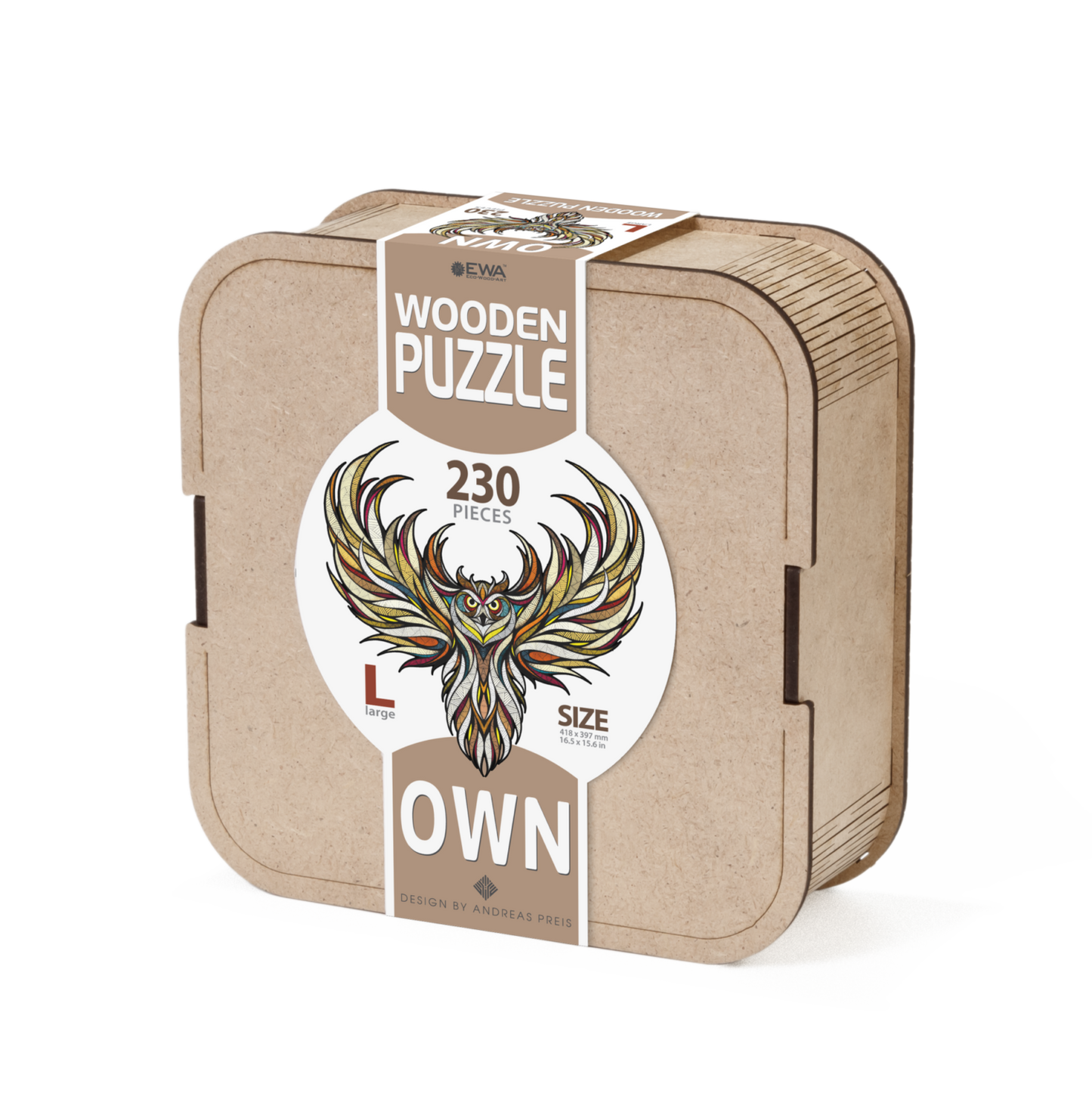 Eco Wood Art (EWA), Houten Legpuzzel Uil