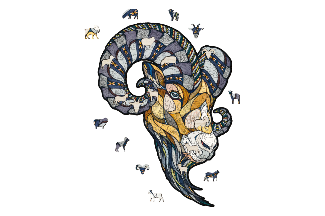 Eco Wood Art (EWA), Houten Legpuzzel Ram