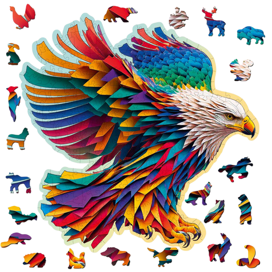 Houten Legpuzzel, Wooden City - Bright Eagle