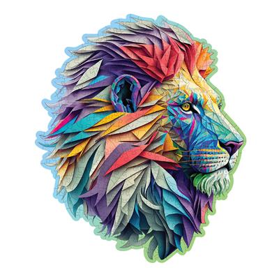 Houten Legpuzzel, Wooden City - Modern Lion