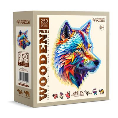 Houten Legpuzzel, Wooden City - Classy Wolf