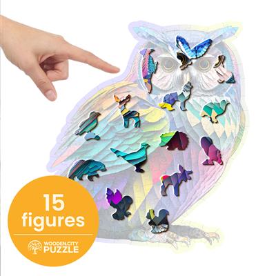Houten Legpuzzel, Wooden City - Trendy Owl